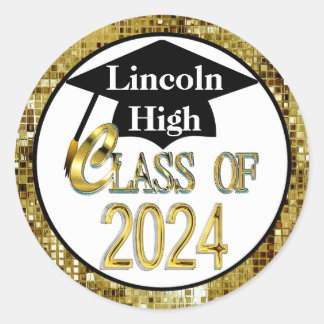 Class of 2024 Personalised Graduation Stickers