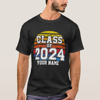Class of 2024 Retro Sunset T-Shirt