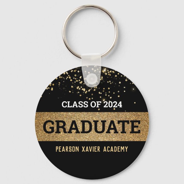 Class of 2024 School Graduation Keepsake favour  Key Ring (Front)
