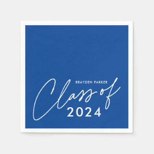 Class of 2024 Script Graduation Napkin