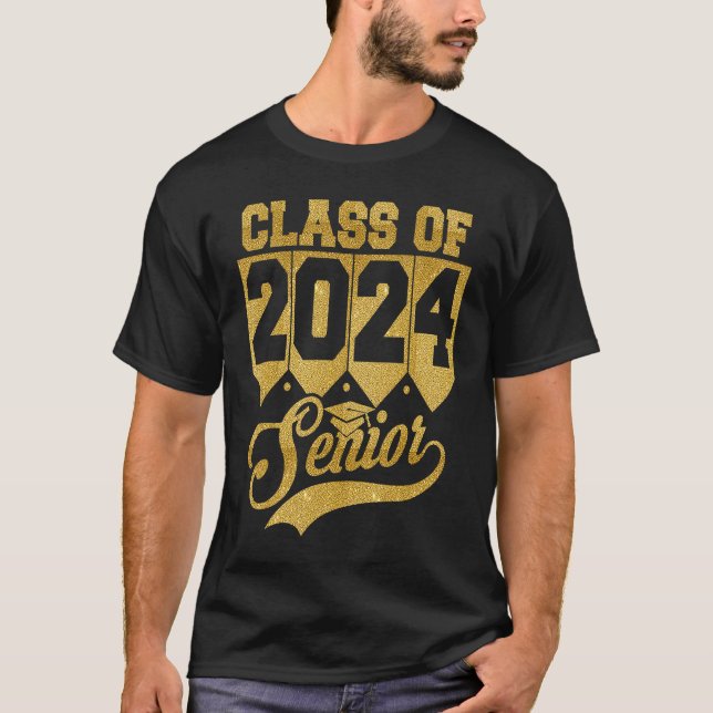 Class Of 2024 Senior 2024 Grad Graduate 24 Graduat T-Shirt (Front)