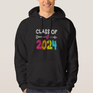 Class Of 2024 Senior 2024 Grow With Me School Grad Hoodie
