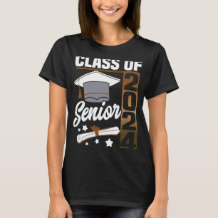Class of 2024 Senior 24 Grad Graduation Women Men T-Shirt