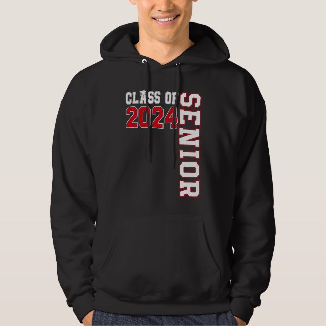 Class of 2024 Senior 24 High School Graduation Par Hoodie (Front)