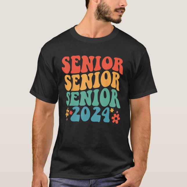 Class Of 2024 Senior Graduation First Day Of Schoo T-Shirt (Front)