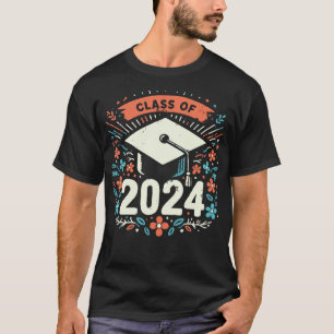 Class Of 2024 Senior Vintage Style T-Shirt