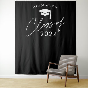 Class of 2024 Simple Graduation Tapestry
