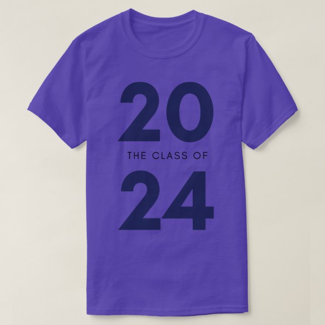 Class Of 2024 Simple Typography 2024 Design for Cl T-Shirt (Design Front)
