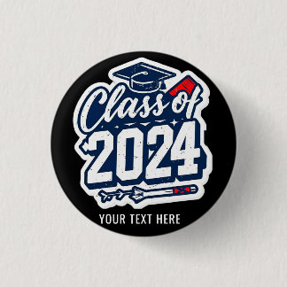 Class Of 2024 Students And Teachers Graduation  3 Cm Round Badge