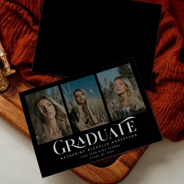 Class of 2025 | 3 Photo Graduation Announcement (Creator Uploaded)