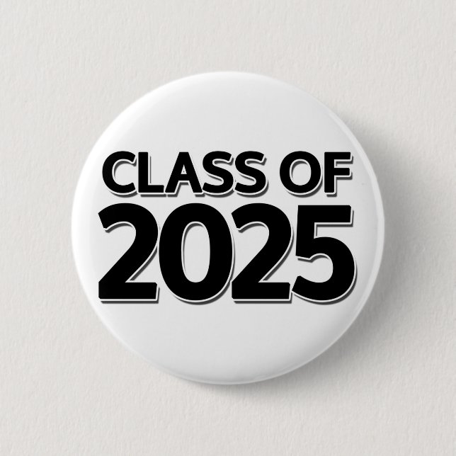 Class of 2025 6 cm round badge (Front)