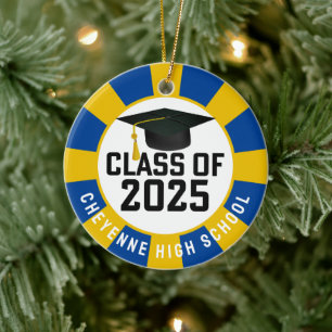 Class of 2025 (Add Name) Graduation Ceramic Ornament