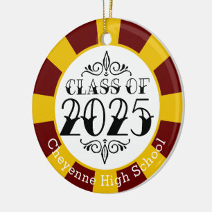 Class of 2025 (Add Name) Graduation Ceramic Ornament
