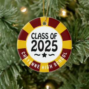 Class of 2025 (Add Name) Graduation Ceramic Ornament