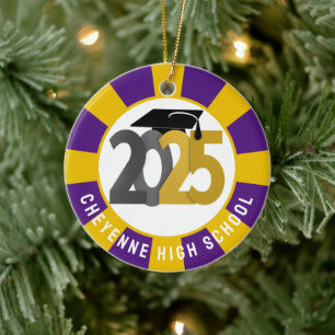 Class of 2025 (Add Name) Graduation Ceramic Ornament