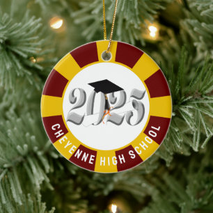 Class of 2025 (Add Name) Graduation Ceramic Ornament