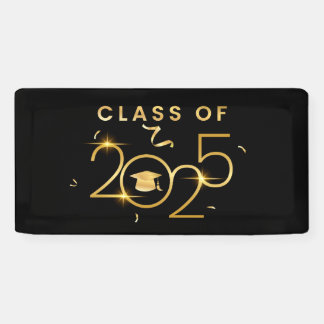 Class of 2025 Black & Gold Banner