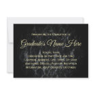 Class of 2025 Black Marble Graduation Announcement