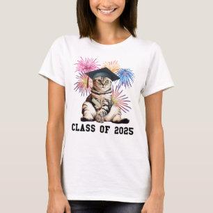 Class of 2025 Cat Lover T-Shirt