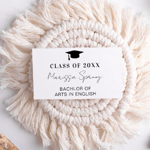 Class of 2025 College Grad Custom Graduation Party Enclosure Card