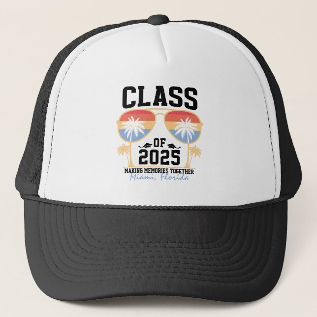 Class of 2025 Custom Graduation Trip Group  Trucker Hat (Front)