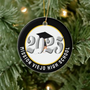 Class of 2025 Custom Photo Graduation Ceramic Ornament