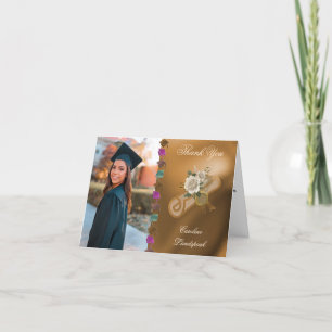 Class of 2025, English Roses, Photo Thank You Card