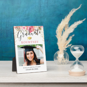 Class of 2025 Floral Graduate Photo Plaque
