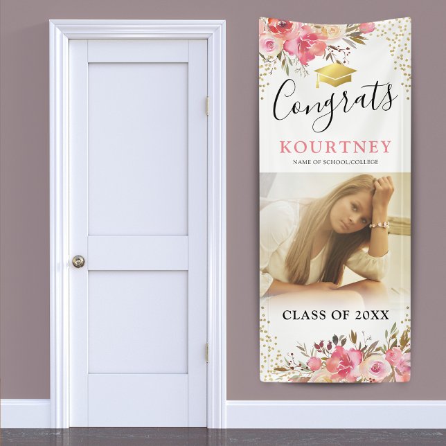 Class of 2025 Girly Pink Graduation Door Banner (Creator Uploaded)