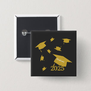 Class of 2025 grad cap  15 cm square badge