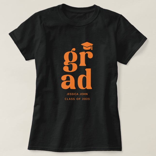 class of 2025 grad Graduation Ceremony party  T-Shirt (Design Front)