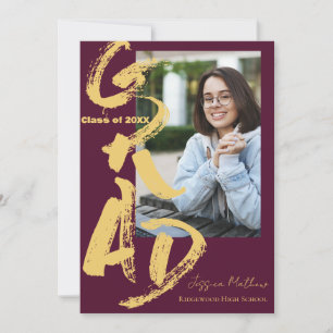 Class Of 2025  GRAD Photo Graduation Announcement 