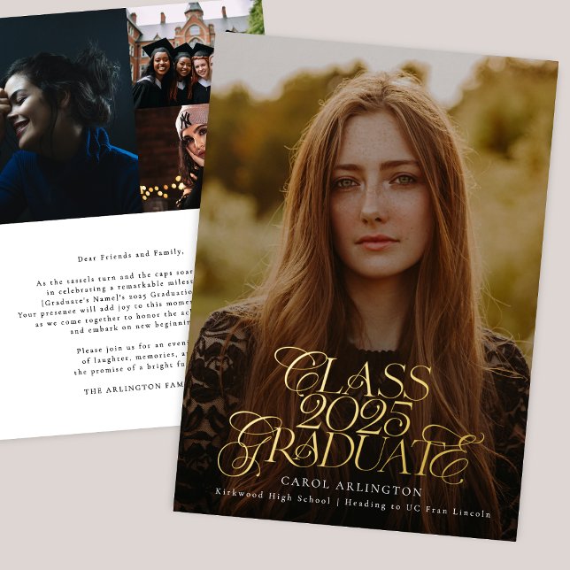 CLASS OF 2025 GRADUATE high school graduation GOLD (Creator Uploaded)