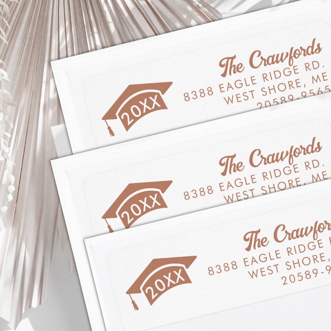 Class of 2025 Graduation Cap Return Address Label (Creator Uploaded)