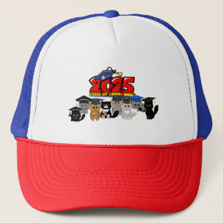 Class of 2025 Graduation Cat Design Trucker Hat