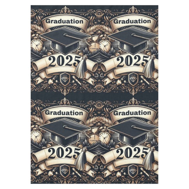 Class of 2025 – Graduation Celebration Tablecloth (Front)