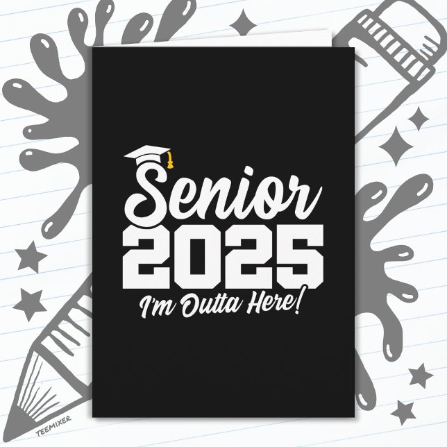 Class of 2025 Graduation High School Senior 2025 Card (Creator Uploaded)
