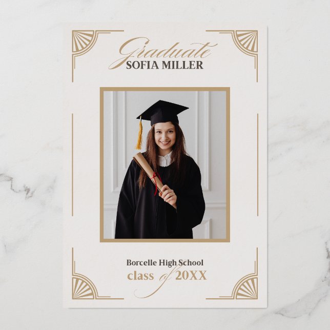 Class of 2025 Graduation Invitation Template Canva (Front)