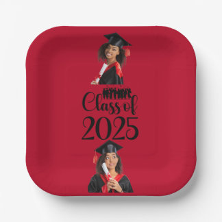 Class of 2025 Graduation Personalised Paper Plate