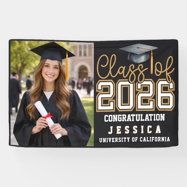 Class of 2025 Graduation Personalized  Banner (Horizontal)