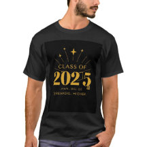 Class of 2025 Graduation T-Shirt – Dream Big, Rise
