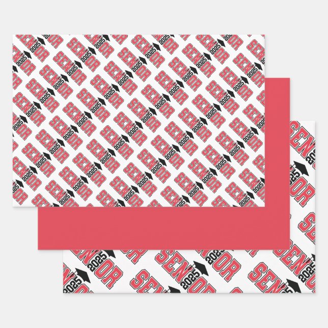 Class of 2025 Graduation Wrapping Paper Sheet (Set)