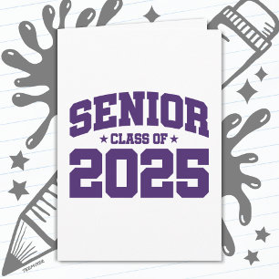 Class of 2025 High School Graduation Senior 2025 Card