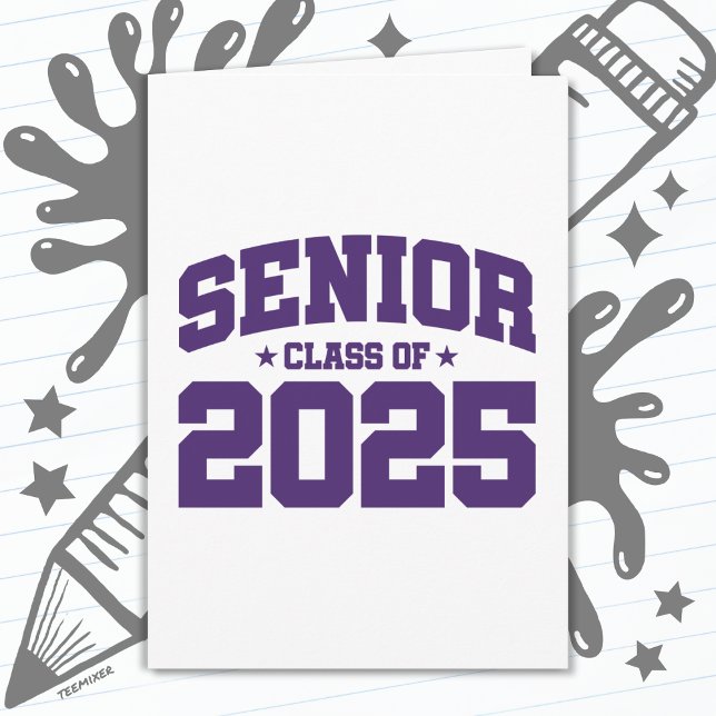 Class of 2025 High School Graduation Senior 2025 Card (Creator Uploaded)