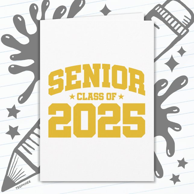Class of 2025 High School Graduation Senior 2025 Card (Creator Uploaded)