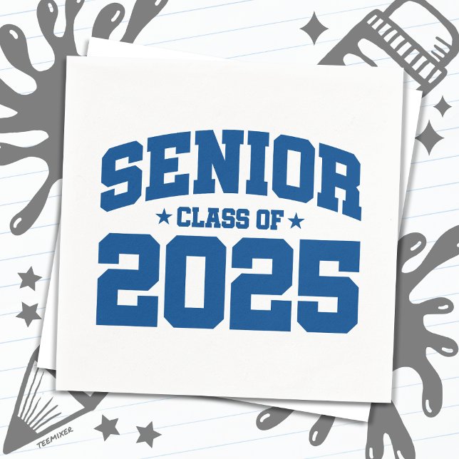 Class of 2025 High School Graduation Senior 2025 Napkin (Creator Uploaded)