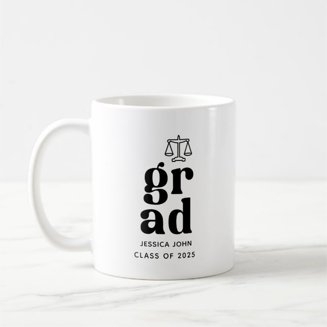 class of 2025 Law grad Graduation party  Coffee Mug (Left)