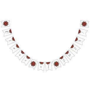 Class of 2025! Mandala in red Bunting