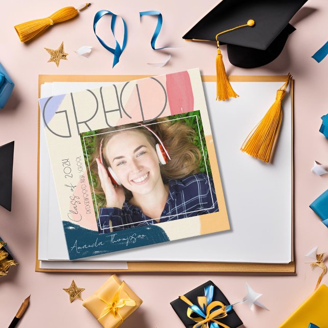 Class of 2025 Mini Photo Graduation Announcement  (Class of 2025 Mini Photo Graduation Announcement)