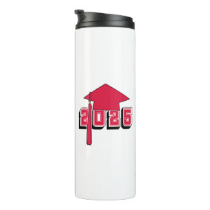 Class of 2025 Mortar Board Design Thermal Tumbler